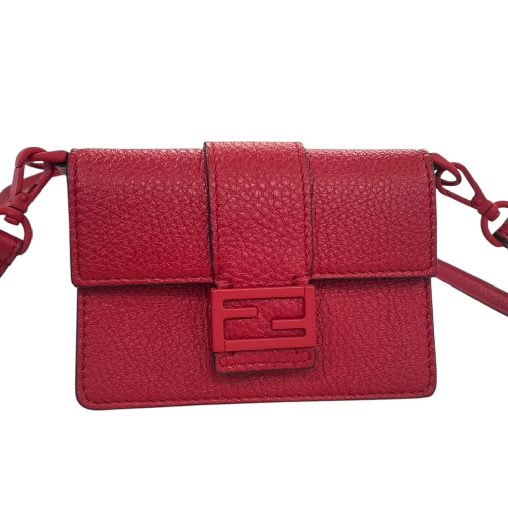 Fendi Micro Flat Baguette Crossbody Wallet Bag - Picture 3 of 12